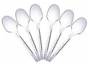 Colher Sobramesa Elite Cristal pct 50 unidades