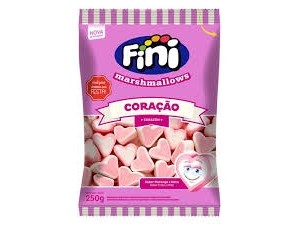 Marshmallow Torção Rosa 250g - Fini