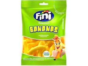 Bala de Gelatina Bananas 100g - Fini
