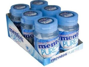 Goma de Mascar Mentos Pure Fresh Mint Bottle c/6 - Perfetti