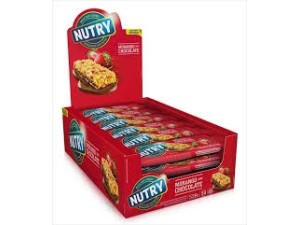 BARRA DE CEREAL NUTRY MORANGO COM CHOCOLATE 24 UN