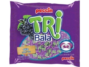 Bala Tribala Recheada Uva 500g - Peccin