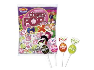 Pirulito Cherry Pop Mix Recheio Chiclete c/50 - Sams