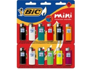 Isqueiro mini Bic cartela 12 unidades - Bic