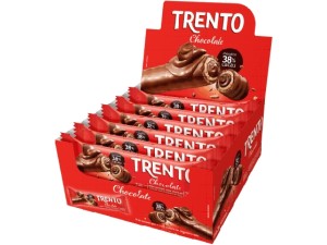Chocolate com Wafer Trento Recheio Chocolate c/16 - Peccin